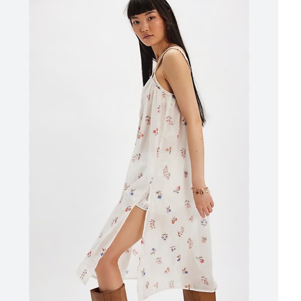 The Way Back Printed Maxi Top NWOT Color - Ivory OVERSIZED SOLDOUT Free People